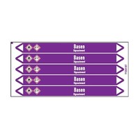 Pipe markers: Ammonia | Dutch | Alkalis