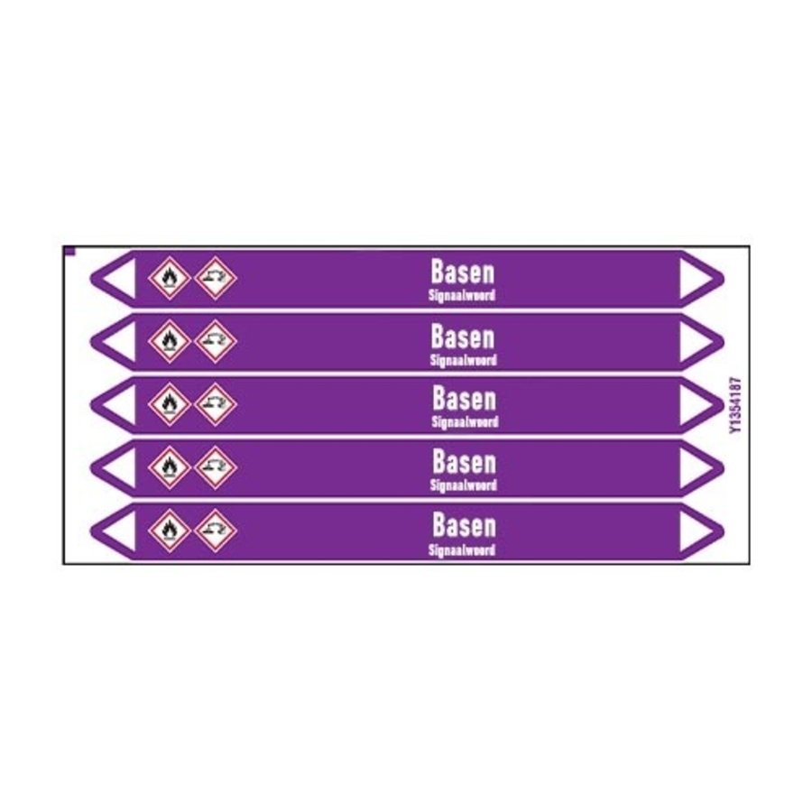 Pipe markers: Chloroform | Dutch | Alkalis