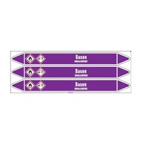 Pipe markers: Hydrazine | Dutch | Alkalis