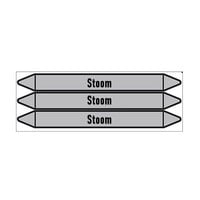 Pipe markers: stoom 5,5 bar | Dutch | Steam