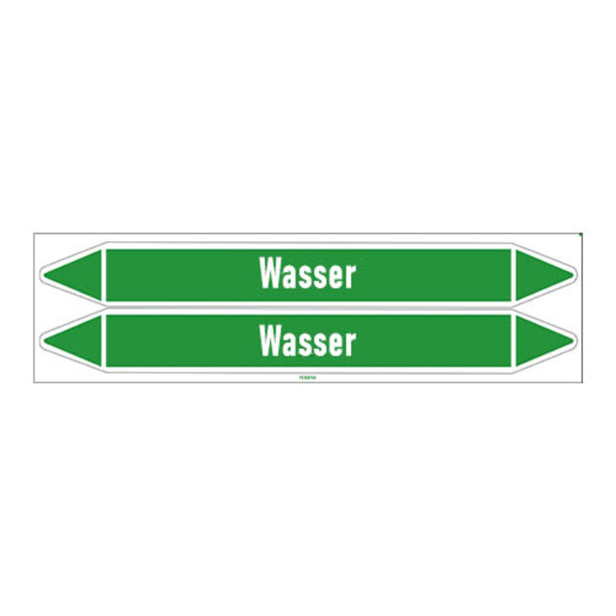 Pipe markers: ND Wasser | German | Water