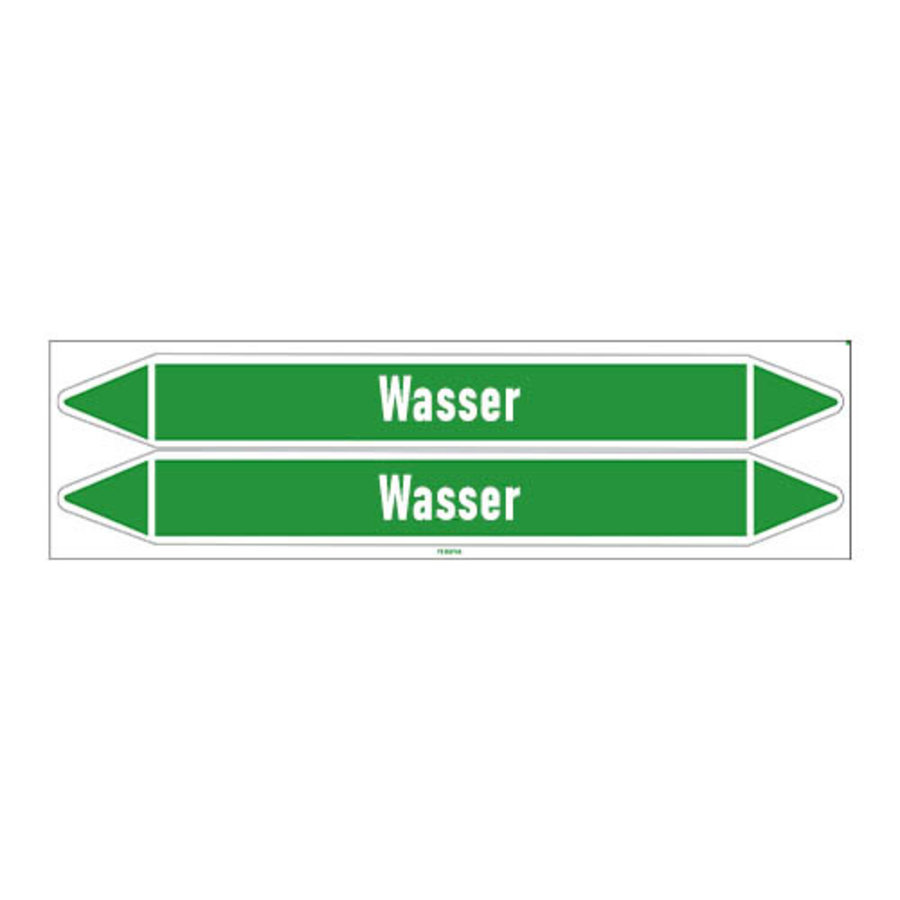Pipe markers: Speisewasser | German | Water