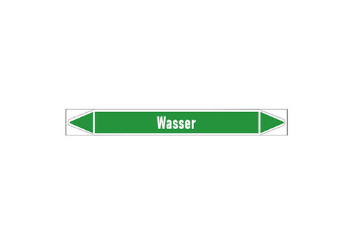 Pipe markers: Warmwasser 40°C | German | Water 
