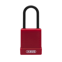 Aluminium safety padlock with red cover 84807