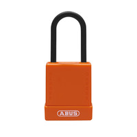 Aluminium safety padlock with orange cover 84811