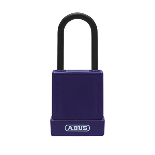 Aluminium safety padlock with purple cover 76PS/40 purple 