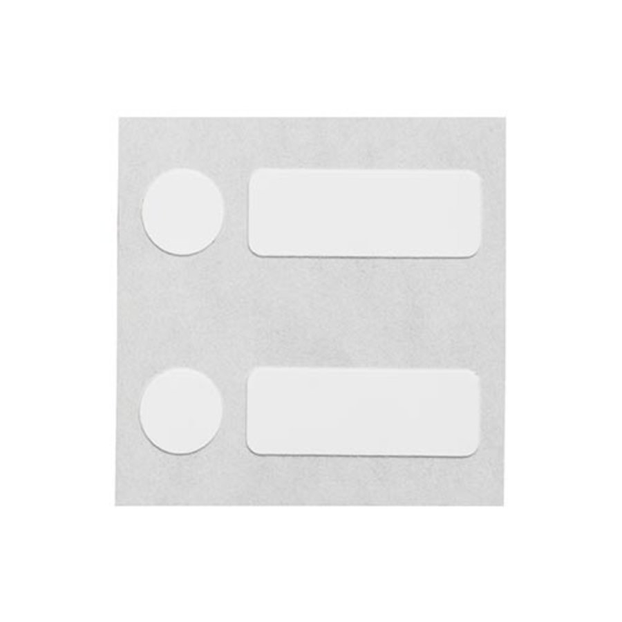 Polypropylene labels  | 25,40  x 9,53  mm + 9,53  mm diameter