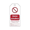 Brady Rewritable PVC safety tags German "Nicht schalten"