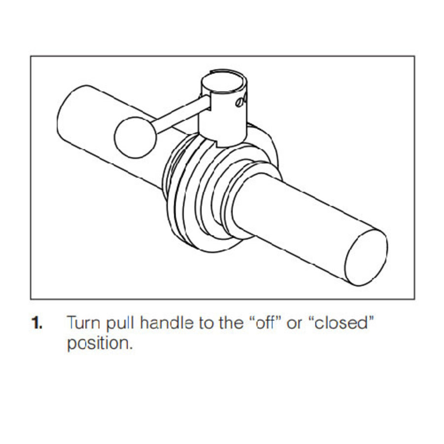 Pull Handle Butterfly Valve Lockout 170220