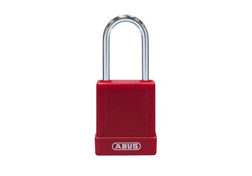 Aluminum safety padlock with red cover 76BS/40 red 