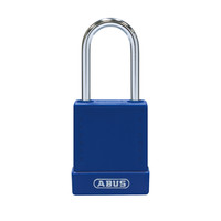 Aluminum safety padlock with blue cover 84784