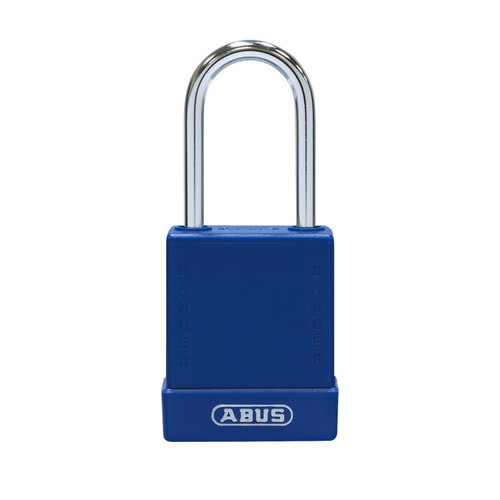 Aluminium safety padlock with blue cover 76BS/40 blue 