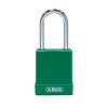 Abus Aluminum safety padlock with green cover 84783