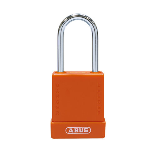 Aluminium safety padlock with orange cover 76BS/40 orange 