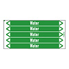 Brady Pipe markers: Cold water return | English | Water