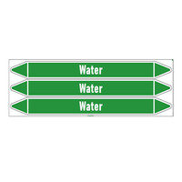 Pipe markers: Condensate | English | Water