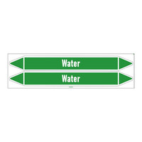 Pipe markers: Condenser water supply | English | Water