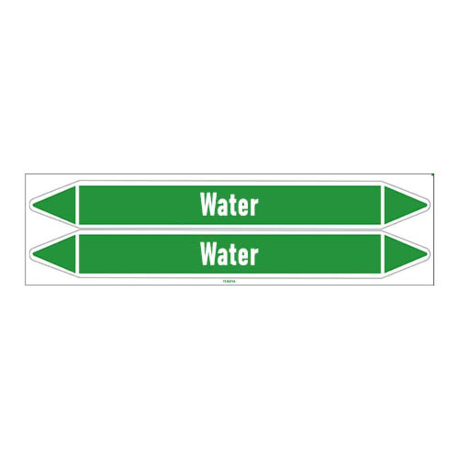 Pipe markers: Flushing water | English | Water