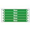 Brady Pipe markers: Heating water | English | Water