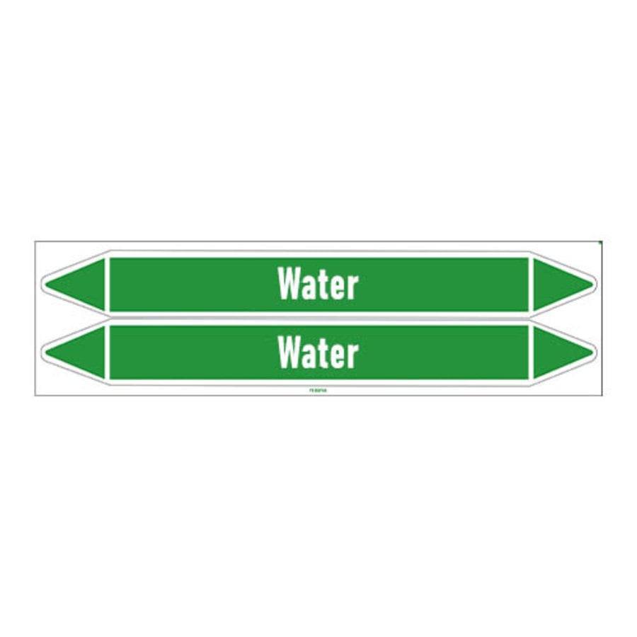 Pipe markers: Recycled water | English | Water
