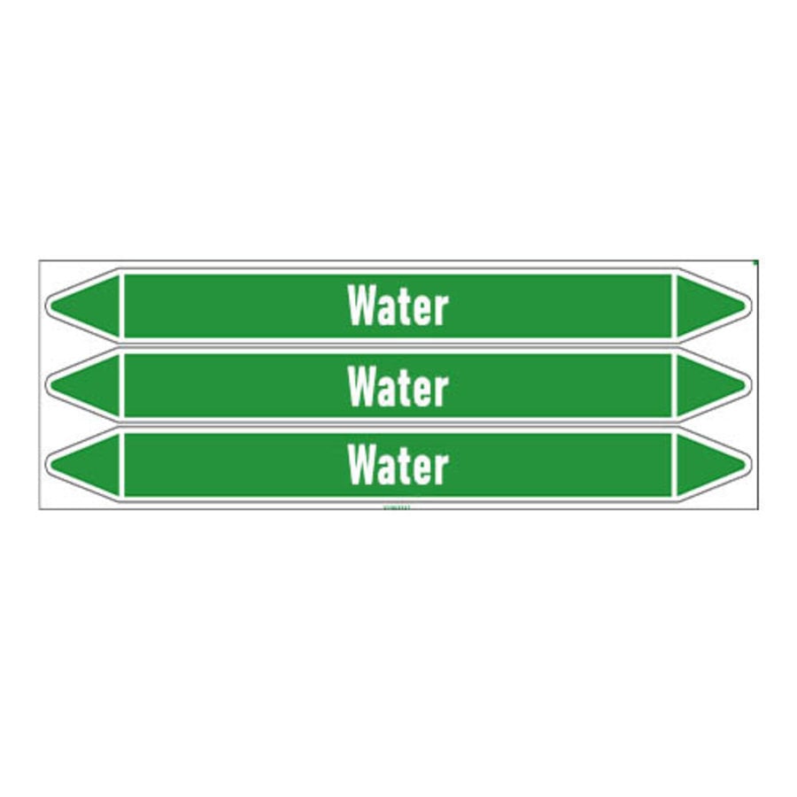 Pipe markers: River water | English | Water