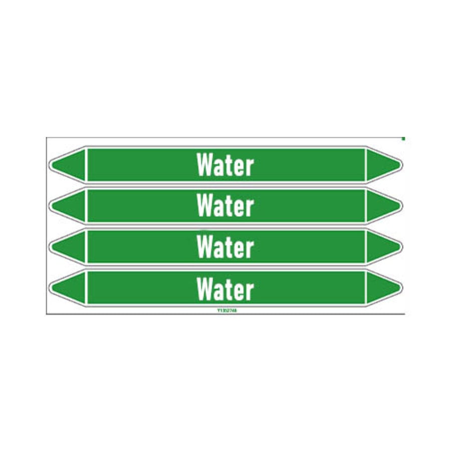 Pipe markers: Tritiated heavy water | English | Water