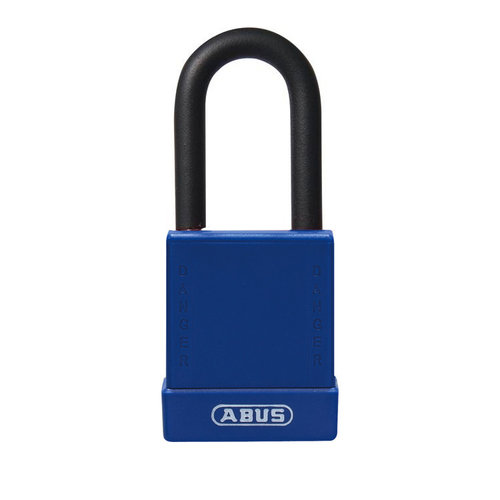 Aluminium safety padlock with blue cover 76/40 blue 