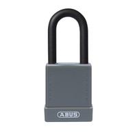 Aluminum safety padlock with grey cover 84776