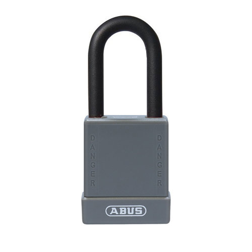 Aluminium safety padlock with grey  cover 76/40 grey  Aluminium safety padlock with grey  cover 76/40 grey