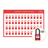 Lockout shadow board incl. Abus  74/40 Safety padlocks