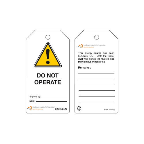 Rewritable Safety tags English Guardian Extreme 