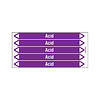 Brady Pipe markers: Acid | English | Acids and Alkalis Brady Pipe markers: Acid | English | Acids and Alkalis