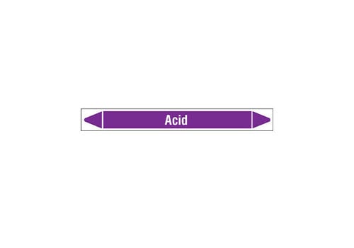 Pipe markers: Acid | English | Acids and Alkalis 