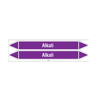 Pipe markers: Alkali | English | Acids and Alkalis