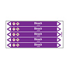 Brady Pipe markers: Bleach | English | Acids and Alkalis