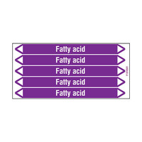 Pipe markers: Fatty acid | English | Acids and Alkalis