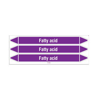 Pipe markers: Fatty acid | English | Acids and Alkalis