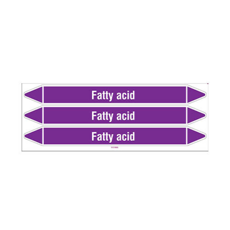 Pipe markers: Fatty acid | English | Acids and Alkalis