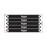 Pipe markers: Argon | Dutch | Non flammable liquids