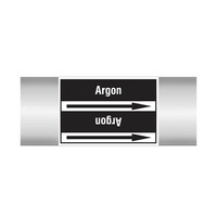 Pipe markers: Argon | Dutch | Non flammable liquids