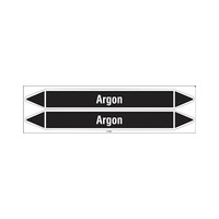 Pipe markers: Argon | Dutch | Non flammable liquids