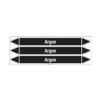 Pipe markers: Argon | Dutch | Non flammable liquids