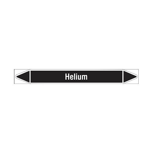 Pipe markers: Helium | Dutch | Non flammable liquids 