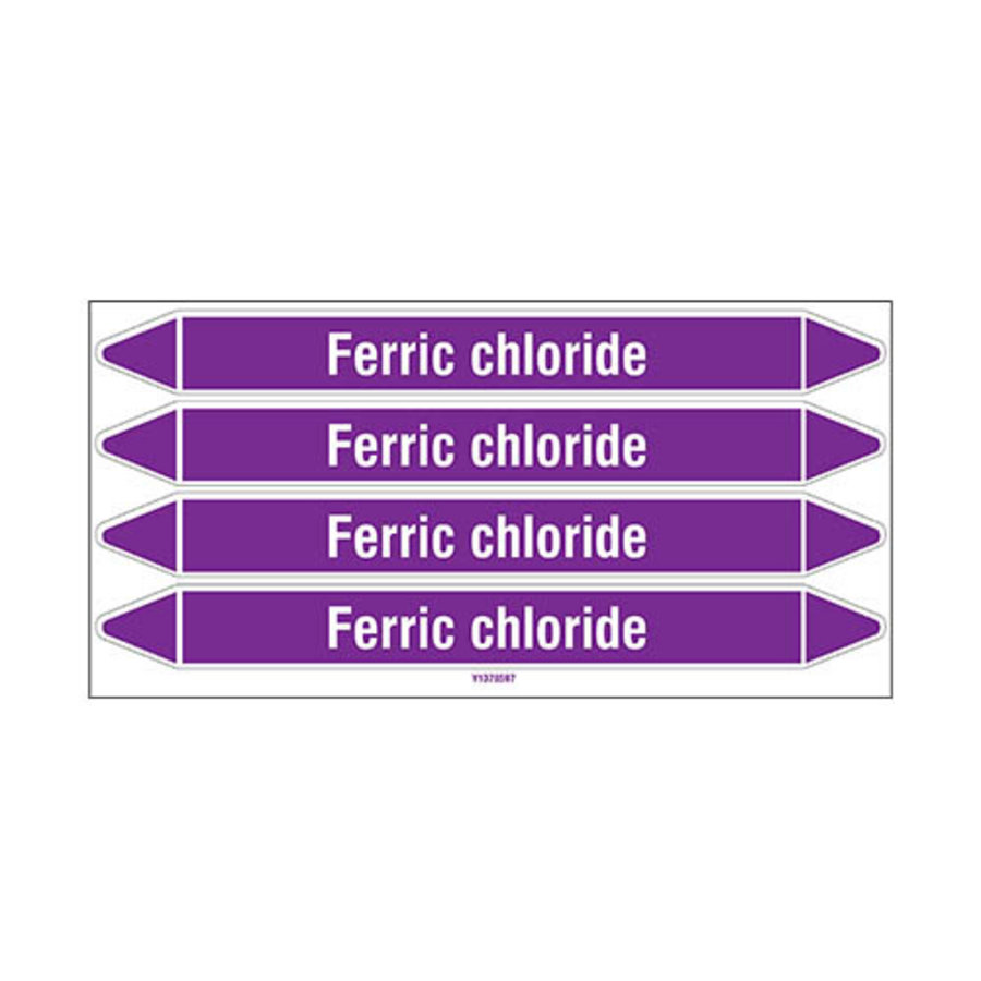 Pipe markers: Ferric chloride | English | Acids and Alkalis