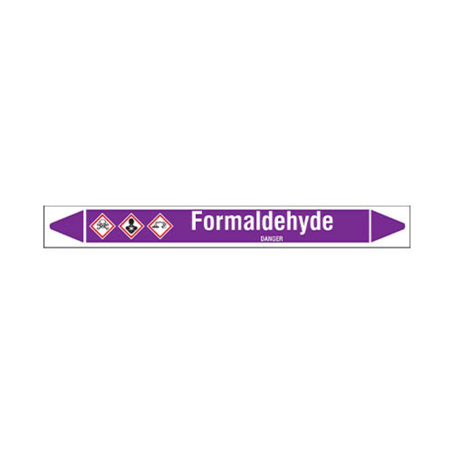 Pipe markers: Formaldehyde | English | Acids and Alkalis