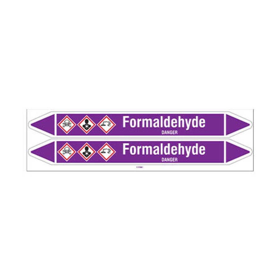 Pipe markers: Formaldehyde | English | Acids and Alkalis