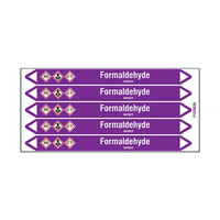 Pipe markers: Formaldehyde | English | Acids and Alkalis