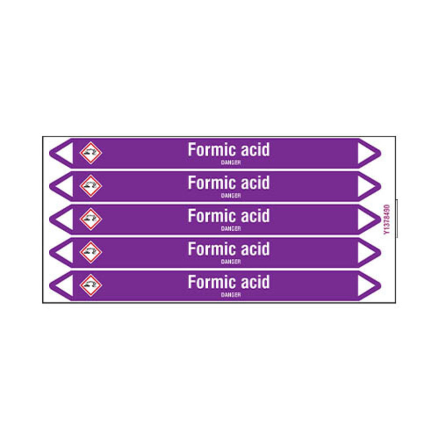 Pipe markers: Formic acid | English | Acids and Alkalis