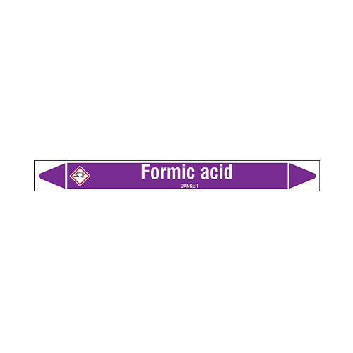 Pipe markers: Formic acid | English | Acids and Alkalis 