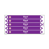 Brady Pipe markers: Glycol | English | Acids and Alkalis